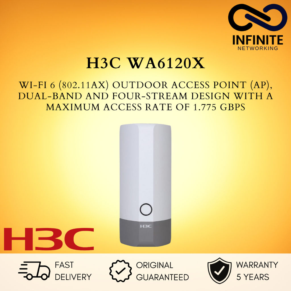 H3C WA6120X WIFI 6 OUTDOOR 1.775 GBPS ACCESS POINT