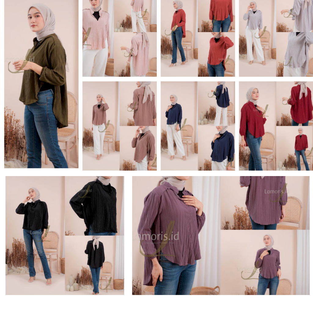 Letisa Dress Wanita Kekinian Baju Gamis Dewasa Terbaru Bahan Ladycrush Premium-LiviaBlusRandomwarna