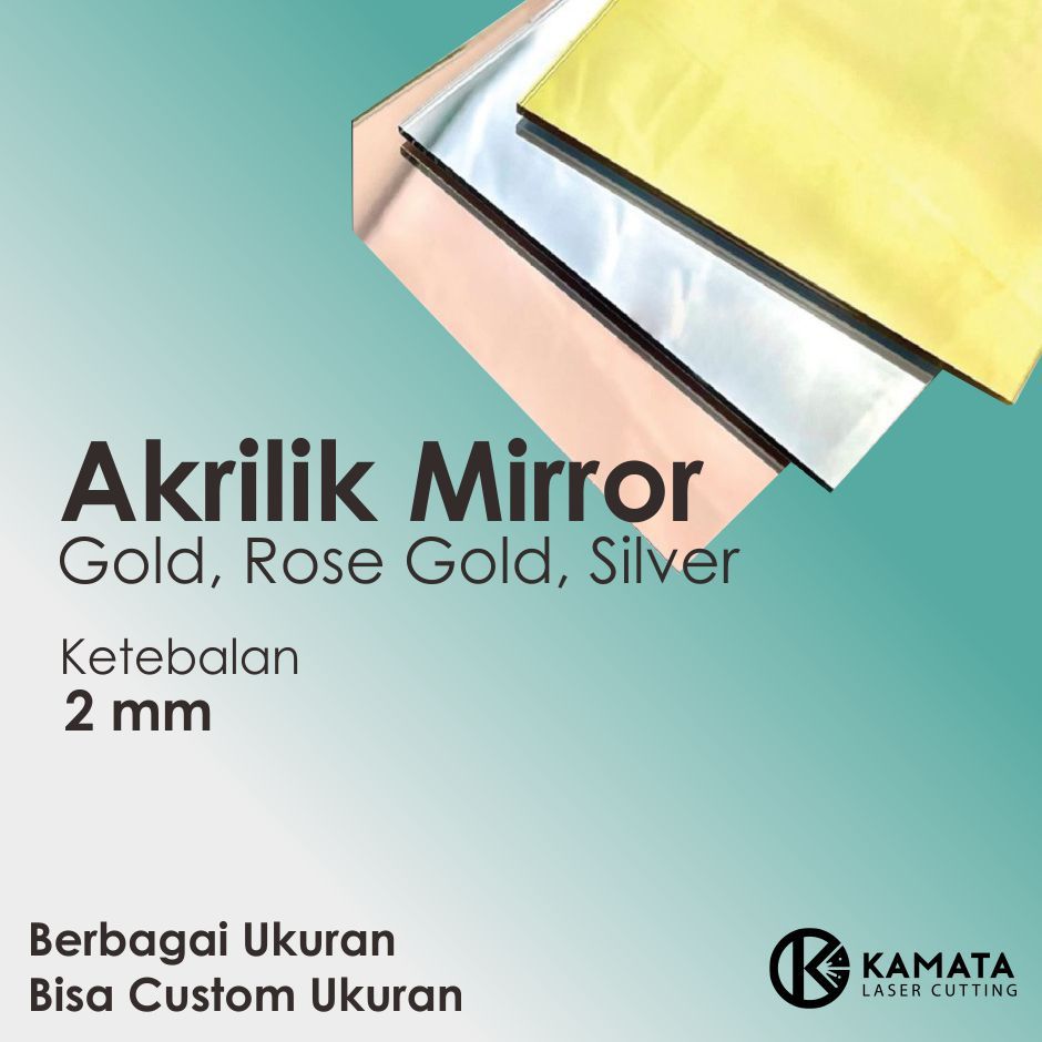 

Akrilik Mirror Gold/Rosegold/Silver Lembaran Berbagai Ukuran