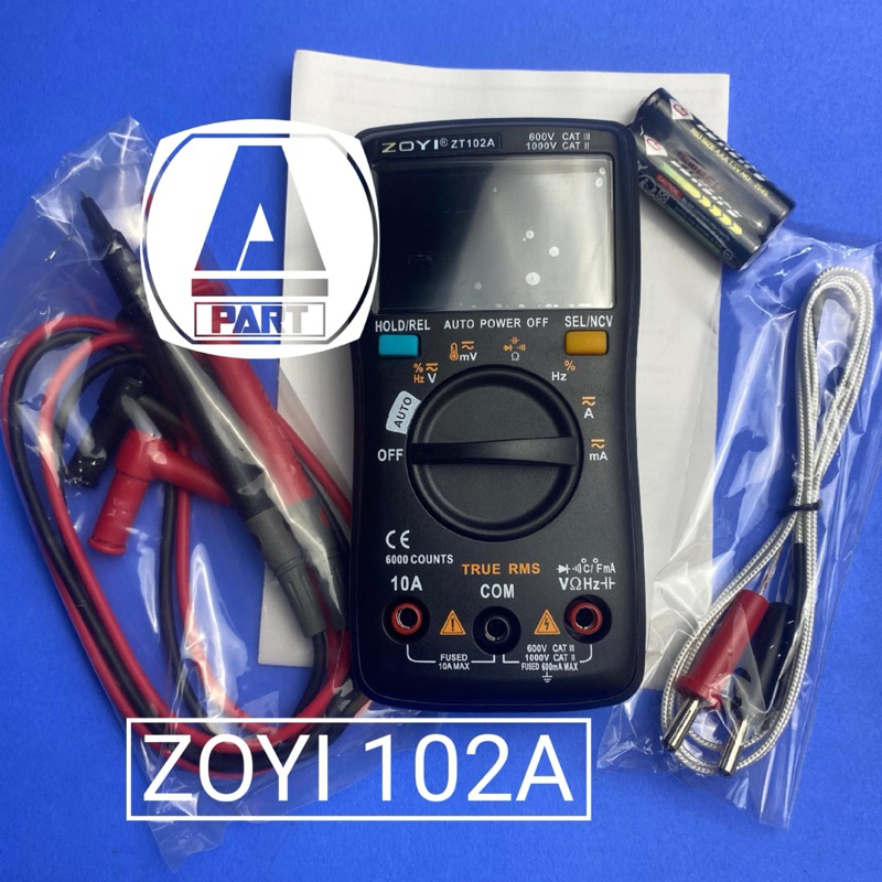 ZOYI ZT102A UPGRADE AOTO MULTIMETER DIGITAL AVOMETER AVO MUTLITESTER NCV ORIGINAL