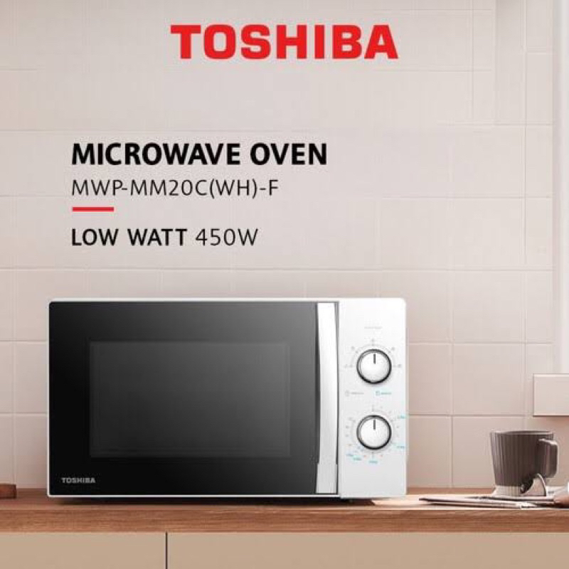 Toshiba Microwave Oven Low Watt 20 Liter MICROWAVE TOSHIBA MWP-MM20C(WH)-F 20L