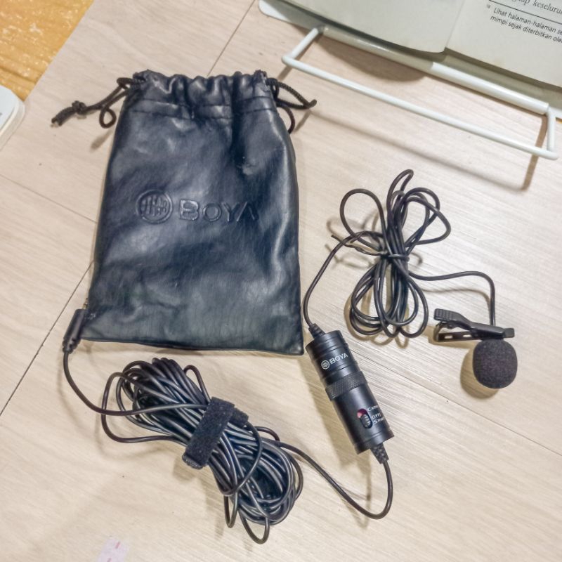 [preloved] BOYA BY-M1 Lavalier Clip On Mic Microphone for DSLR Camera Smartphone Camcorder PC