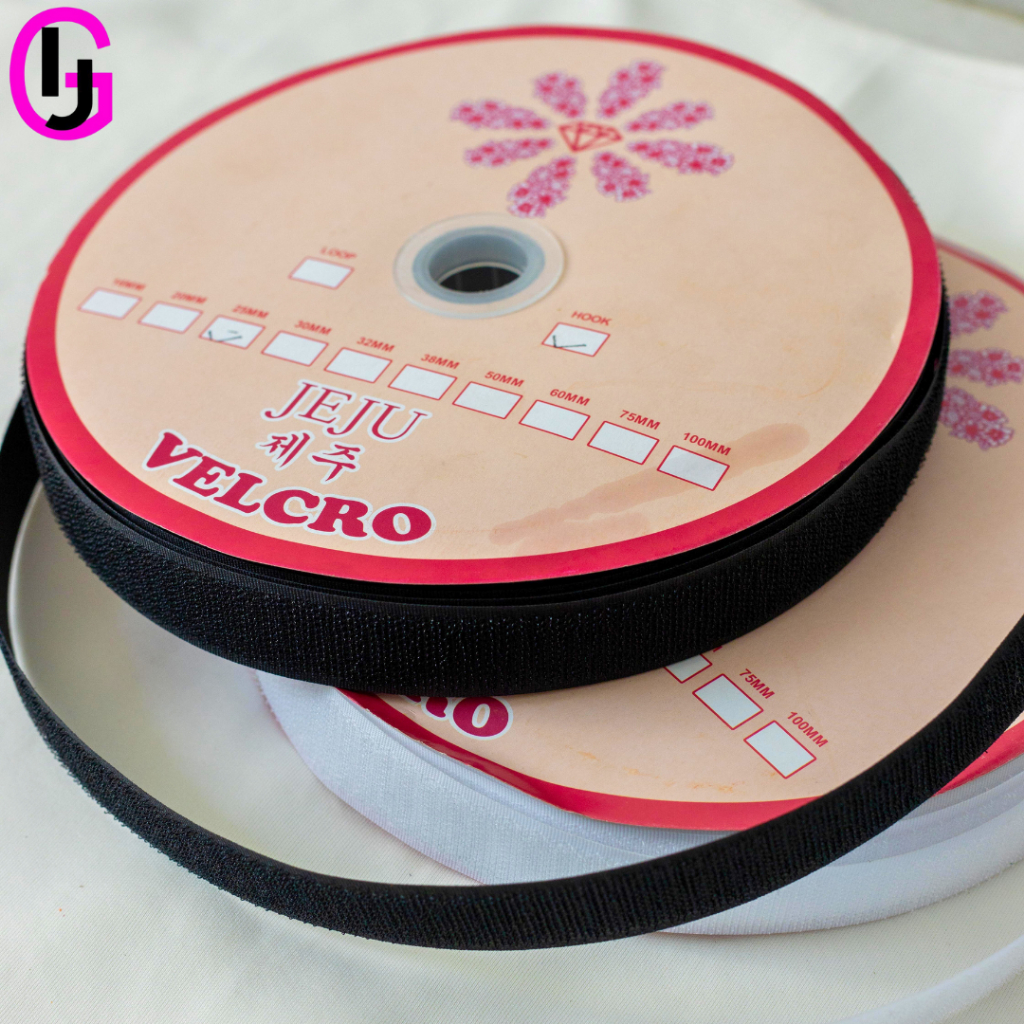 Kain Kretek Velcro 1 Inchi Strap Kain Perekat Loop Per-rol