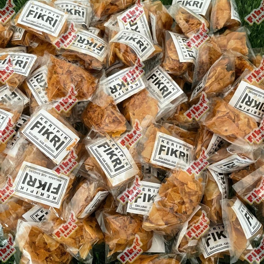 

Keripik singkong pedas pikset FIKRI asli versi kemasan kecil