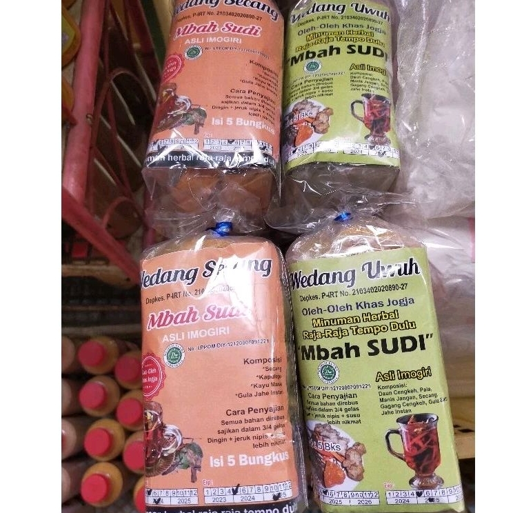 

wedang secang - wedang uwuh - spesial Mbah Sudi - isi 5 bks - minuman herbal tradisional