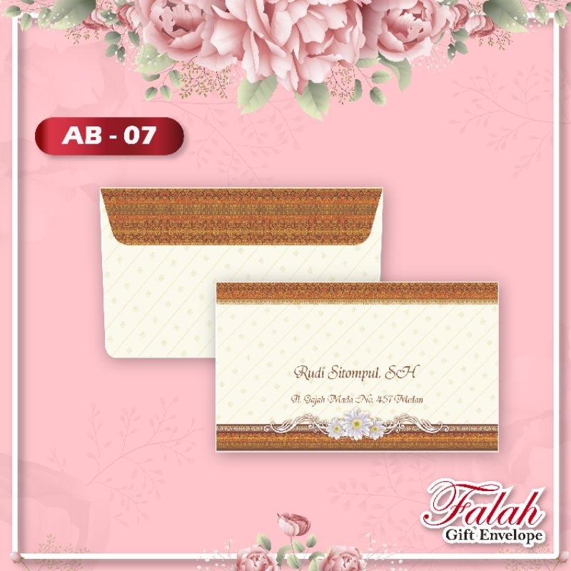 

Amplop Falah AB 07 Termurah Isi 50 Lembar ( Belum Termasuk Cetak )