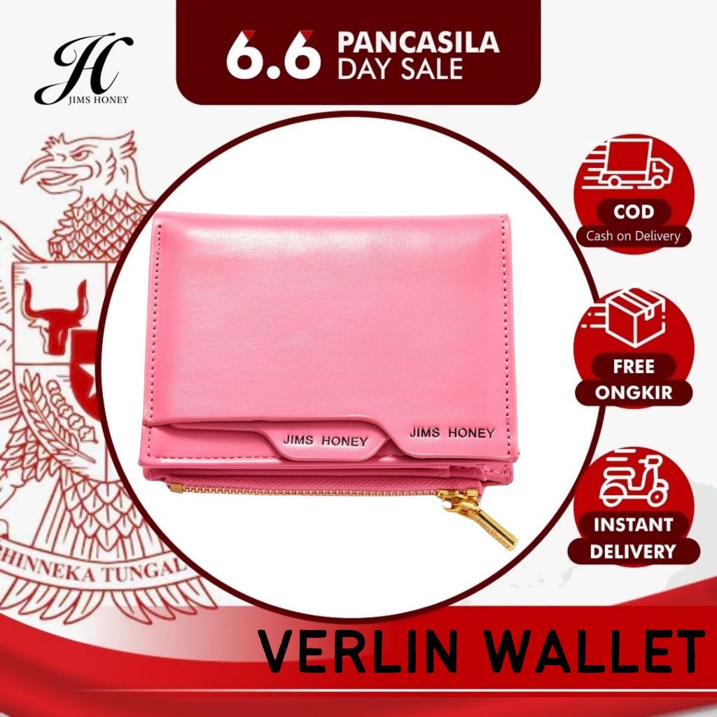 JIMS HONEY VERLIN WALLET Dompet Kecil Lipat Wanita Cewek Fashion Jimshoney Casual Terbaru