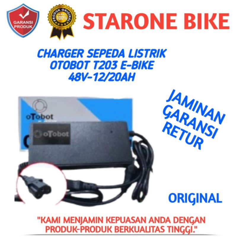 Charger Sepeda Listrik OTOBOT T203 Original 48V12/20AH