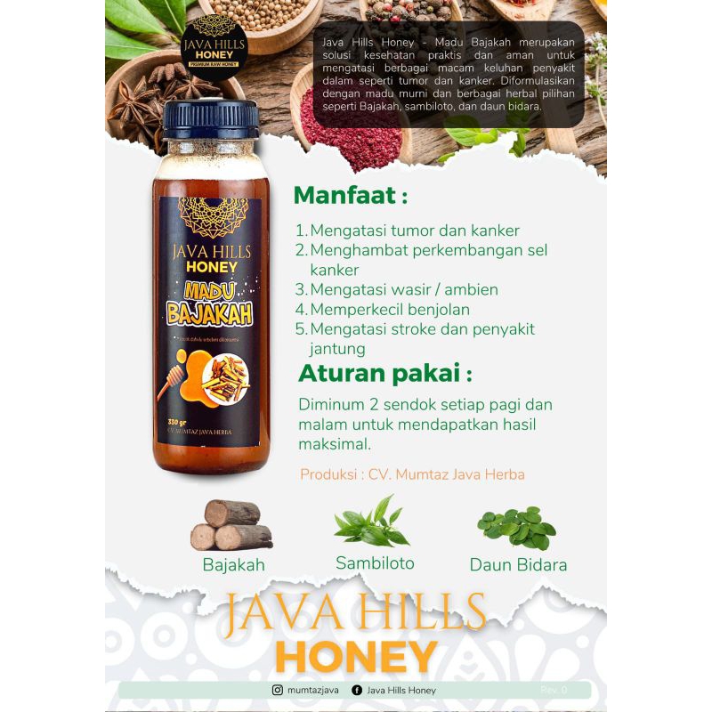 

Java Hills Honey - Madu Bajakah 320gr