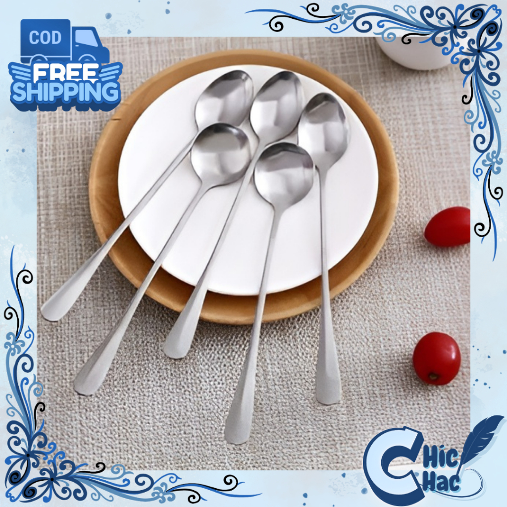 Sendok Korea Bulat dan Lonjong Stainless Steel / Sendok Makan Bulat Korea Stainless Steel / Sendok T