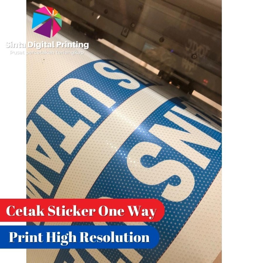 

Cetak Stiker One Way Permeter / Sticker Kaca Mobil Custom