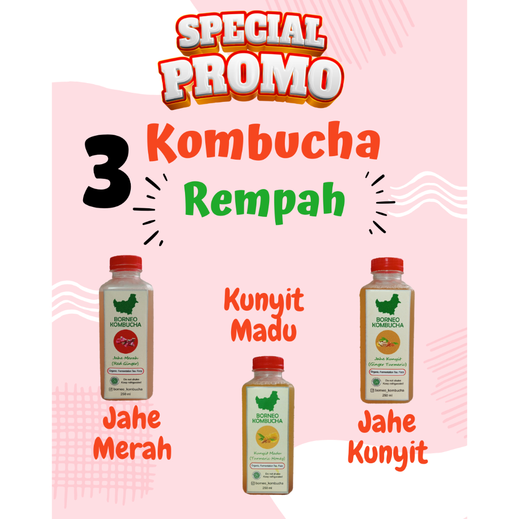 

PAKET 3 TEH REMPAH BORNEO KOMBUCHA PELANGSING BADAN (3 X 250 mL)