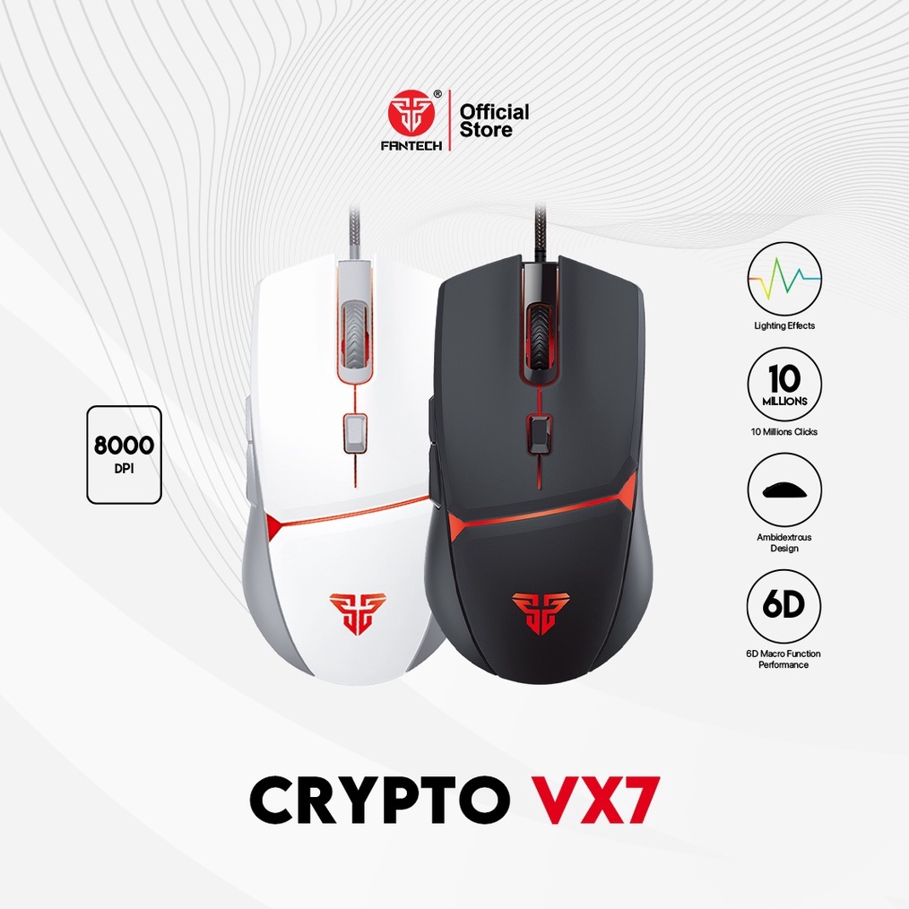 Fantech CRYPTO VX7 Mouse Gaming Macro KODE X1M3