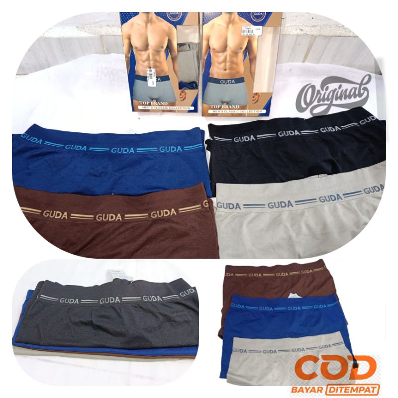 BOXER GUDA|CD SHOT PRIA||celana dalam [isi 3pcs]