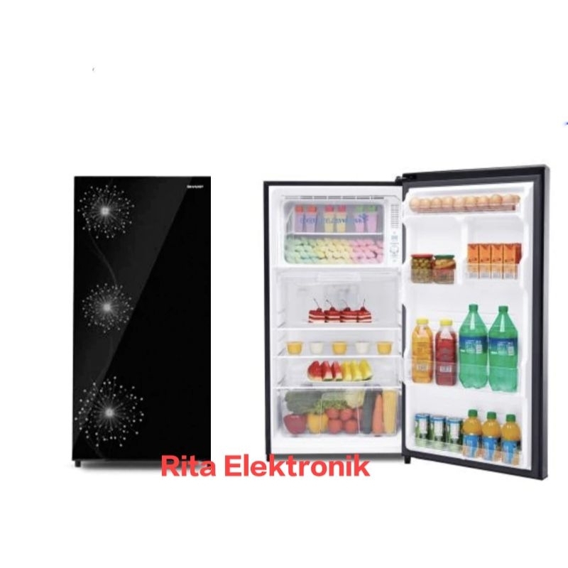 Kulkas Satu Pintu Sharp 185L SJ-X197W Double Freezer