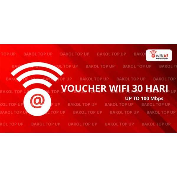[PROSES CEPAT]VOUCHER WIFI.ID 30 HARI  ( Username + password)Wifi.id 30 Hari TANPA FUP