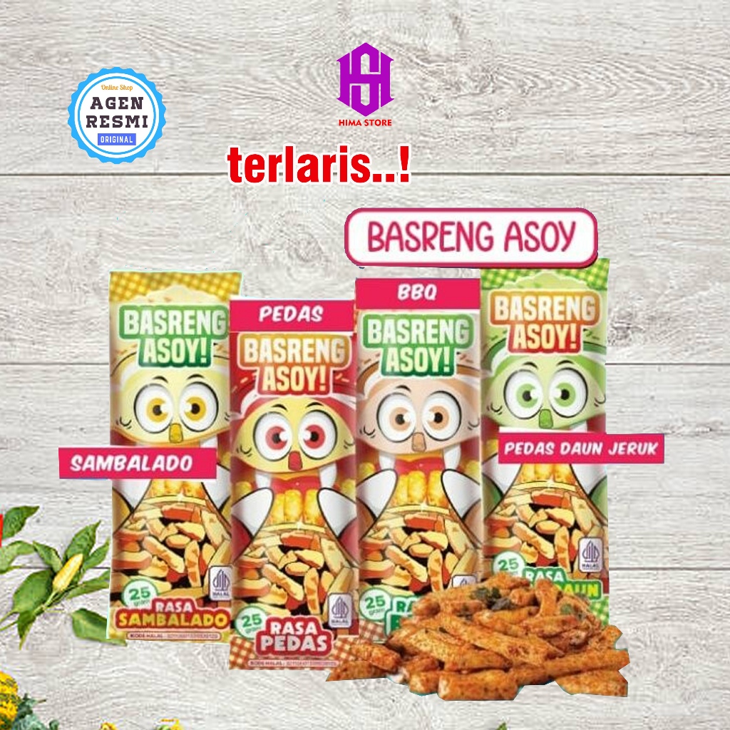 

Basreng Asoy I Cemilan Murah Indonesia I Cemilan Viral 4 varian Rasa