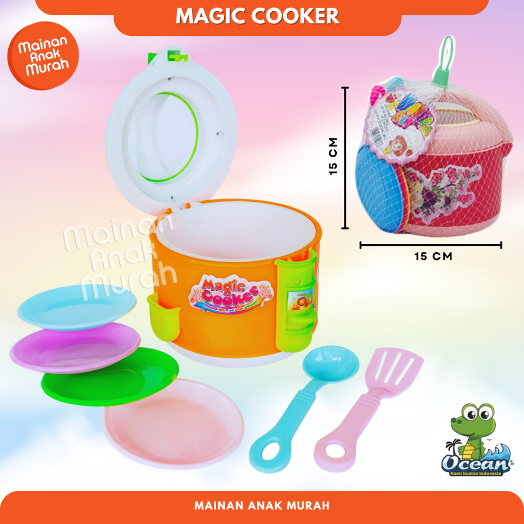 Mainan Rice Cooker Magicom Micako Magic Cooker Penanak Nasi Ocean Toys OCT 2200 / Peralatan Dapur Ma