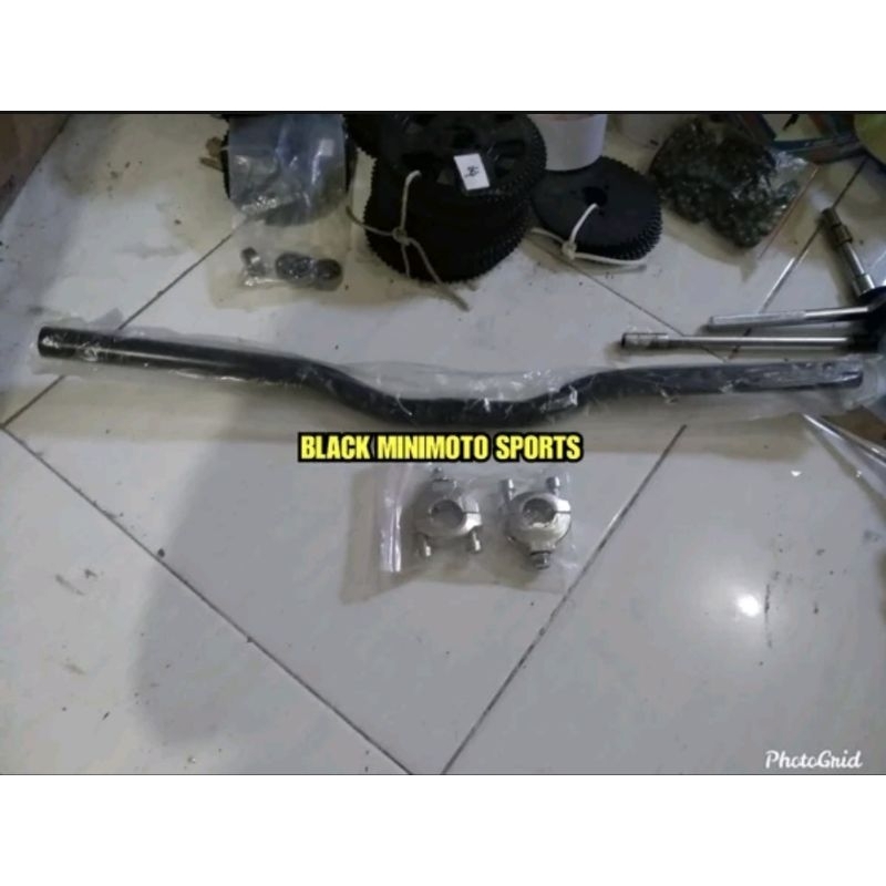 Stang Motor Mini GP Custom + Iketan Klem Raiser - Setang Mini GP Model Trail Lebih Tinggi Anti Godek