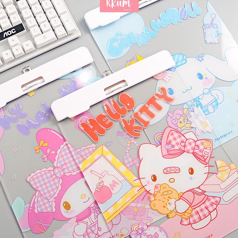 

A4 papan jalan akrilik sanrio Clipboard test board papan ujian RESMI SANRIO