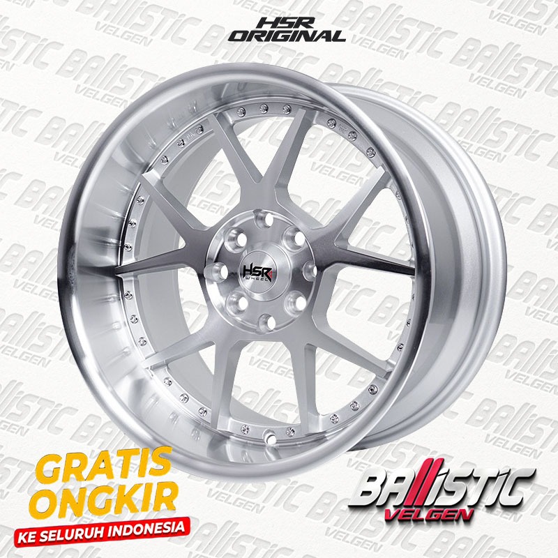 Velg Racing HSR Wheel Model Terbaru Ring16 Lubang Baut 4 Velg Variasi Velg Celong Velg Lebar Mobil