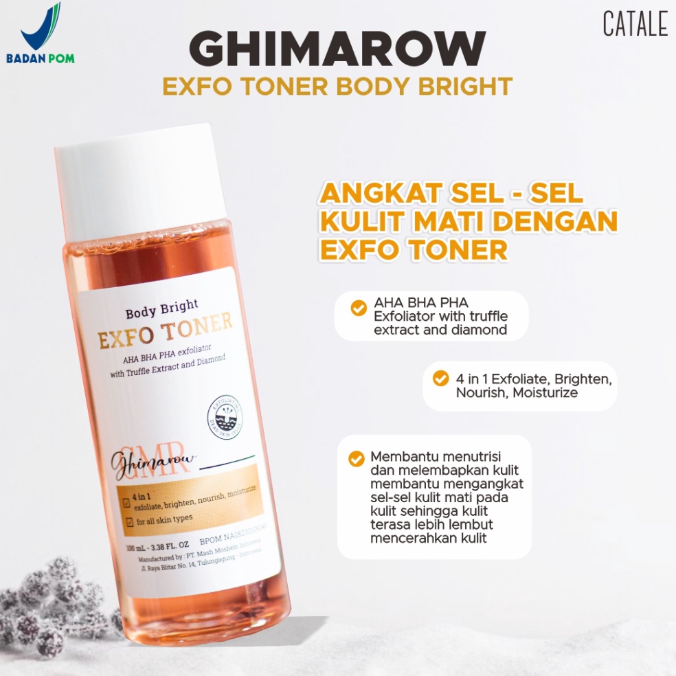 KODE J45F GHIMAROW Body Bright Exfo Toner  1mL AHA BHA PHA Exfoliator with Truffle Extract and Diamo