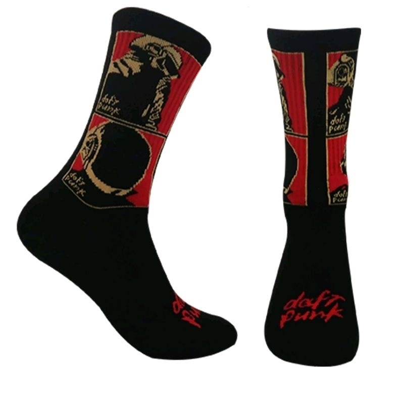 Kaos Kaki Motif Oldschool Band Daft Punk