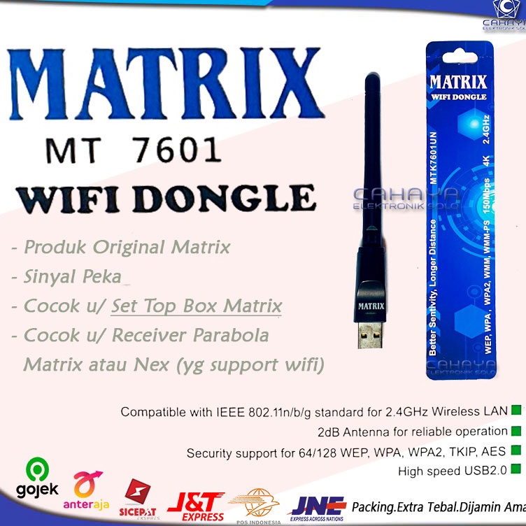 KODE G19P USB Wifi dongle Matrix Evinix Visat Venus MT 761 Receiver HD Adapter 5 dbi Komputer STB Se