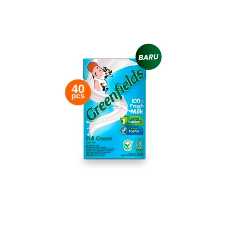 

GRA Greenfields 105ml 1 Dus isi 40 Pcs / Susu Uht Greenfields 105 ML