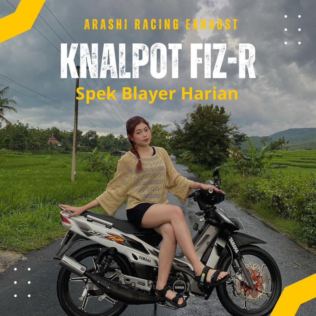 Knalpot FizR Standar Racing Suara Garing Kemrin cring Pnp FORCE 1 Harian PORTING