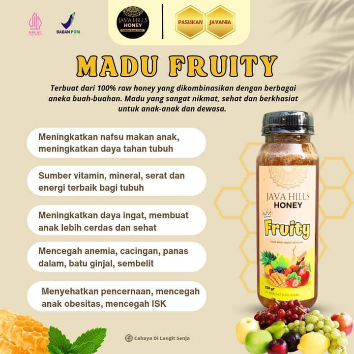 

Madu Fruity 320 gram, Madu untuk meningkatkan nafsu makan anak dan meningkatkan daya tahan tubuh