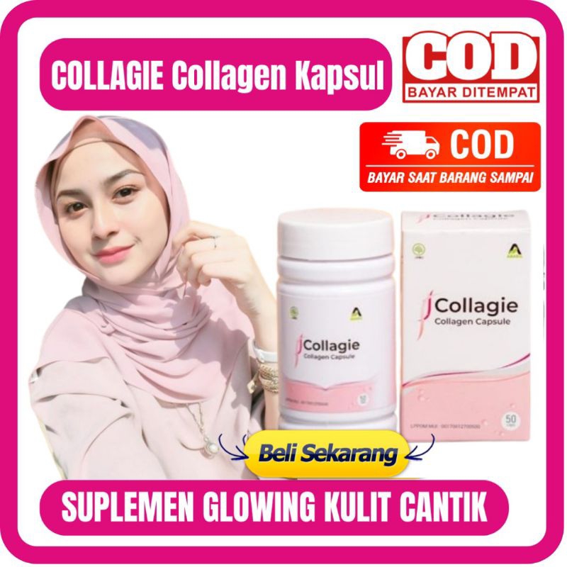 COLLAGIE COLLAGEN CAPSULE ISI 50 - COLLAGEN KAPSUL PREMIUM SUPLEMEN MENCERAHKAN WAJAH COLLAGEN PEMUT