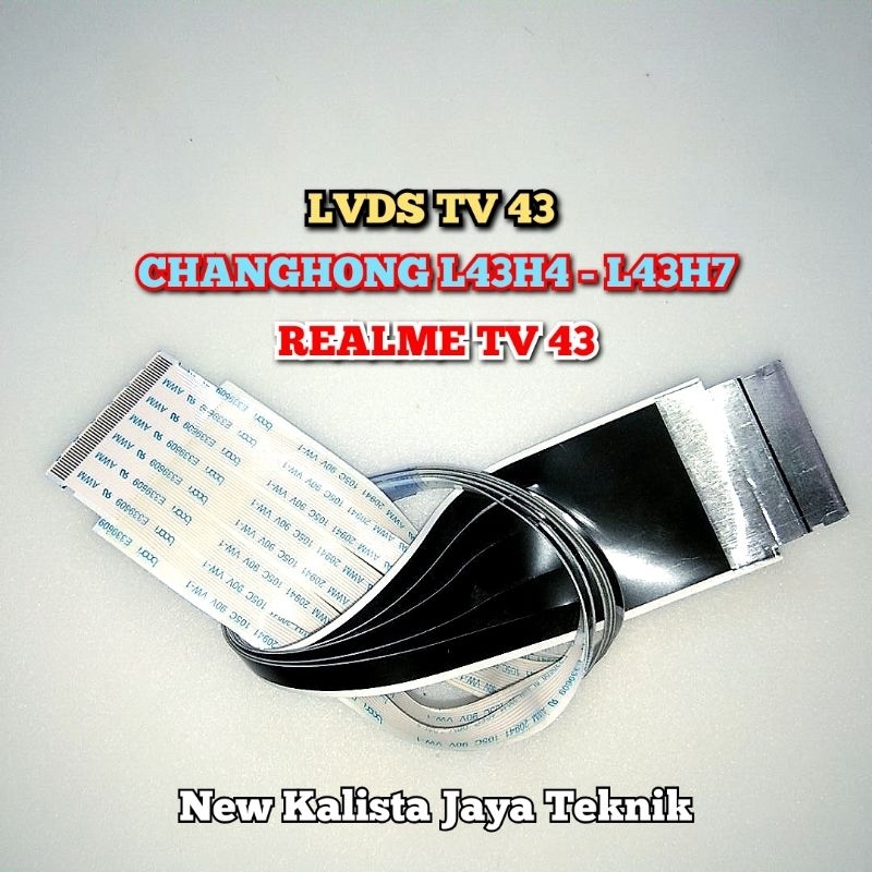 KABEL LVDS REALME TV 43 INCHI ORIGINAL KABEL FLEXIBLE TV REALME 43 FLEKSIBEL REALME KABEL TCON REALM