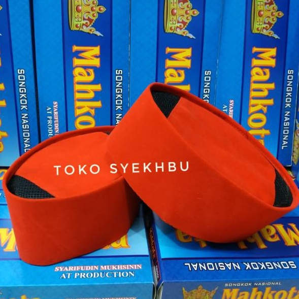 Stok Banyak Songkok peci merah premium AC peci jawara betawi