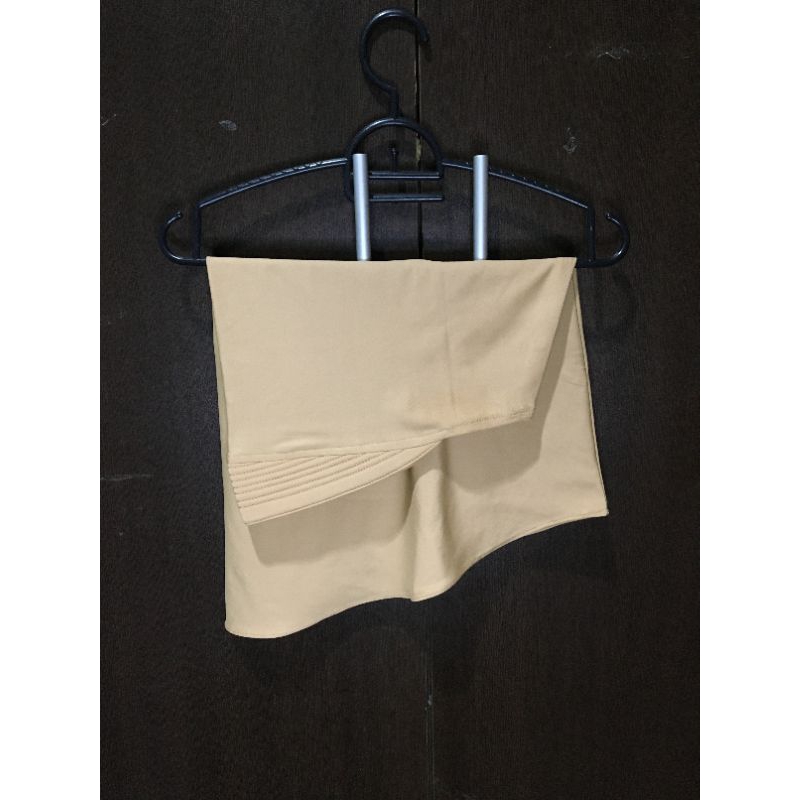 Preloved bergo hijab sport warna coksu coklat susu