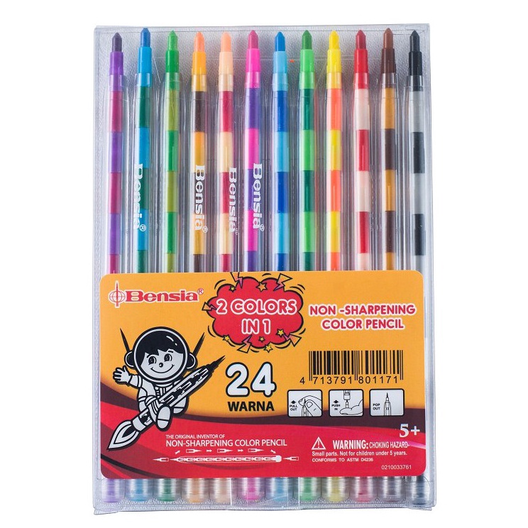 

Bensia Original Pensil Warna n 24 Warna Non Sharpening CANO81