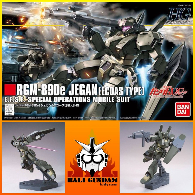 HG 1/144 RGM-89DE JEGAN ECOAS TYPE Bali Gundam Hobby Corner Bandai Original
