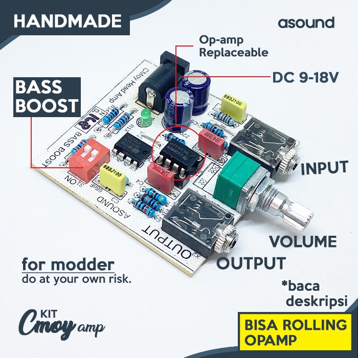 Cmoy Amplifier With Bass Boost