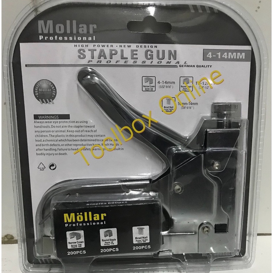 

Tembakan Staple Mollar Staple 3 in 1 Serbaa 4 14 mm