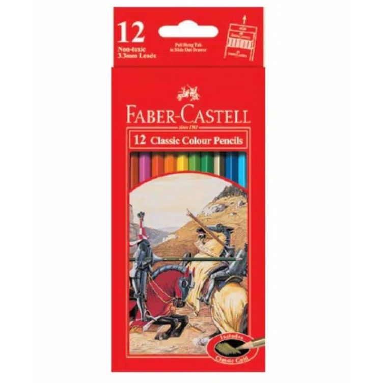 

Pensil Warna FaberCastell Classic Panjang 12 Warna