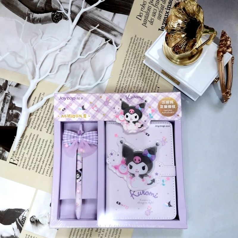 

Journal Set Kit Gift Set Lucu Sanrio Melody Kuromi Cinamoroll Characters