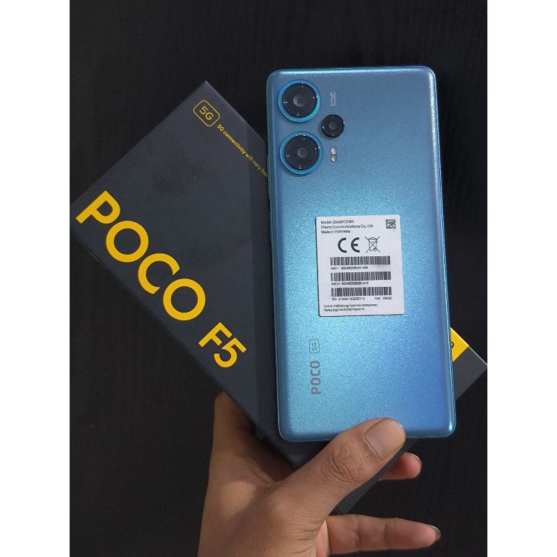 POCO F5 RAM 12 /256 GB SECOND LIKE NEW MULUS NOMINUS FULLSET
