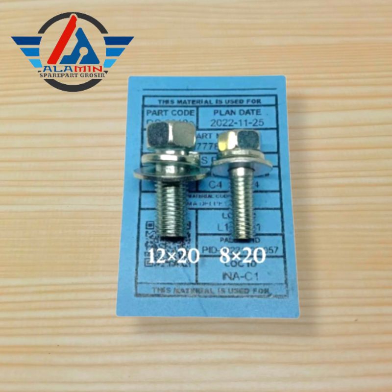 Baut 12 Baut 14 baut jok dobel ring m8×20-m12×20
