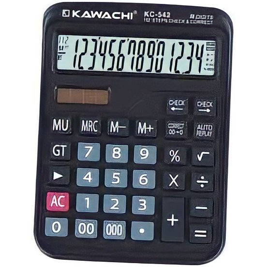 

Kalkulator electronic calculator KC542 KAWACHI Hitam