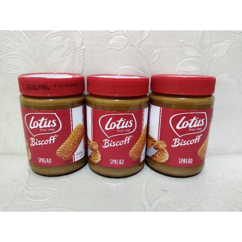 

LOTUS BISCOFF SPREAD 400 GRAM / LOTUS BISCOFF SPREAD / LOTUS BISCOFF / SELAI LOTUS BISCOFF / LOTUS / BISCOFF