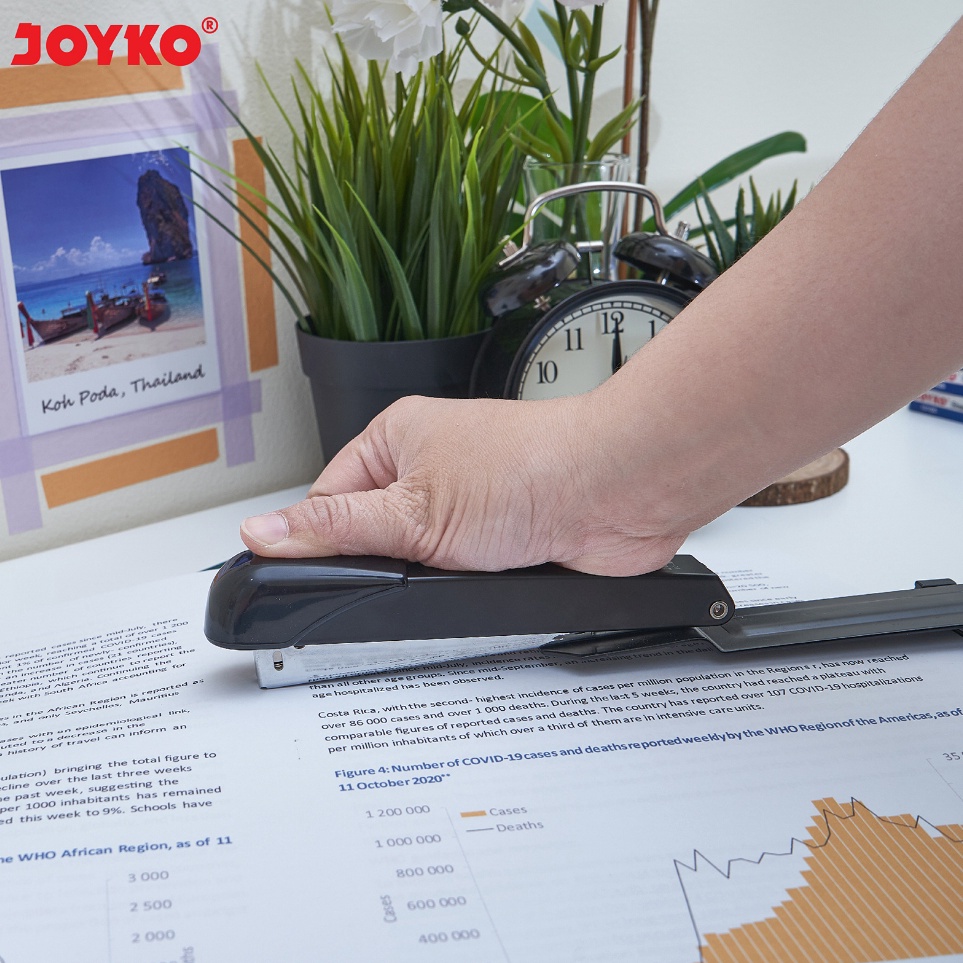 

Stock Banyak Stapler Joyko JILID Steples Hekter Joyko Stepler Jilid Tengah Buku HD35LA