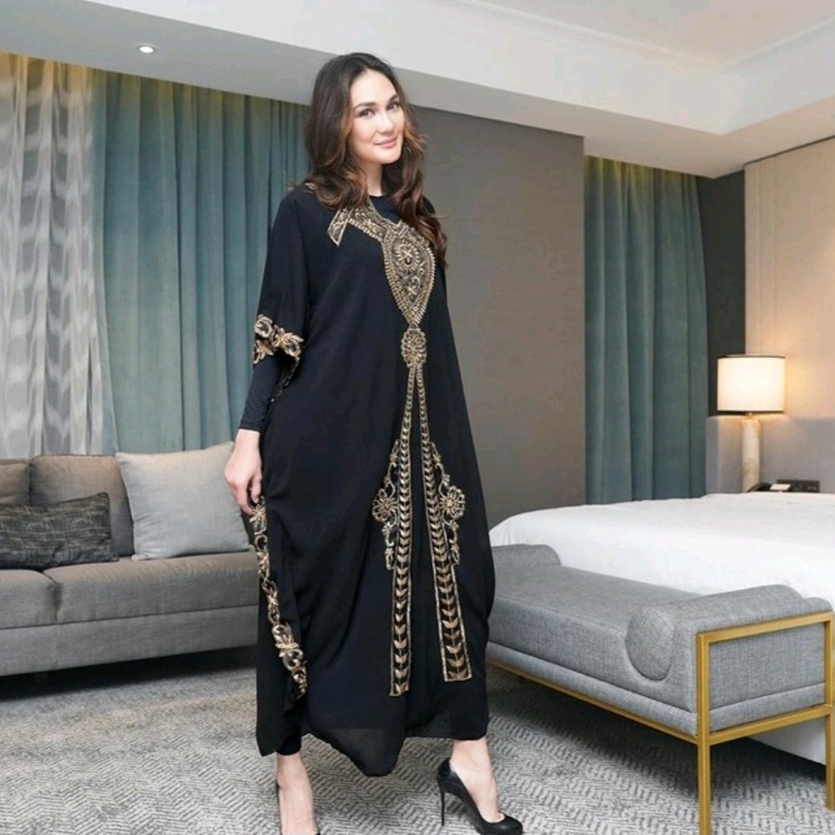 Produk FWG  KAFTAN LUNA MAYA  BAJU KAFTAN WANITA MUSLIM  KAFTAN  BAJU WANITA  GAMIS KONDANGAN  DRESS