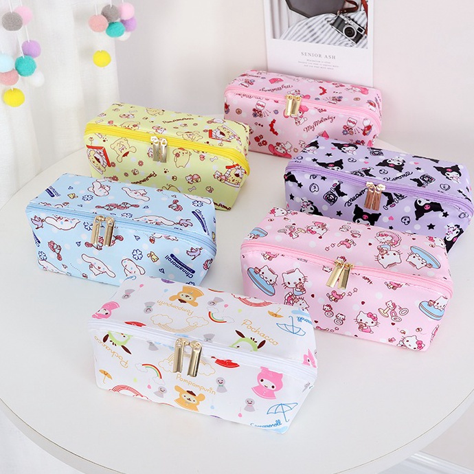 

JOELMULTI LAYER PENCIL BAGKOTAK PENSILTEMPAT PENSILCOSMETIC BAGCOSMETIC POUCH SANRIO CINNAMONROLL KUROMI MELODY HELLOKITTY POMPOMPURIN JH71