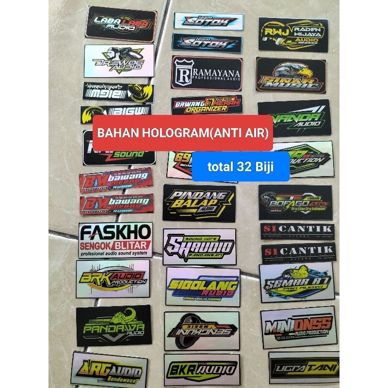 

STIKER AUDIO | STIKER SOUND | STIKER SOUNDSYSTEM | STIKER HOLOGRAM | STIKER ANTI AIR | STIKER PACK | STIKER 1 LEMBAR