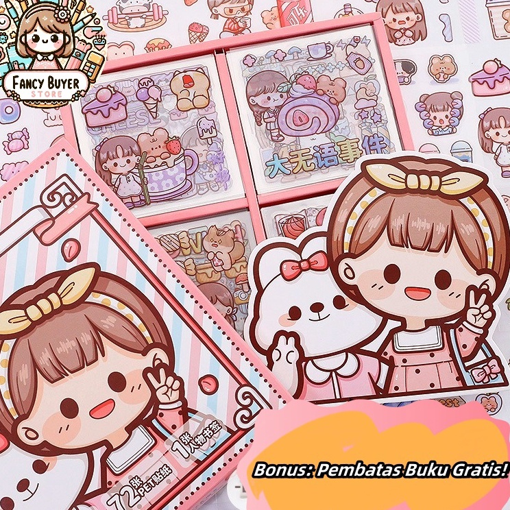 

Stiker Tahan Air Kartun Momo Baru 72 Lembar Pilihan Warnawarni Cocok untuk Anakanak dan Dewasa dhiajeng label DT189 FBStore